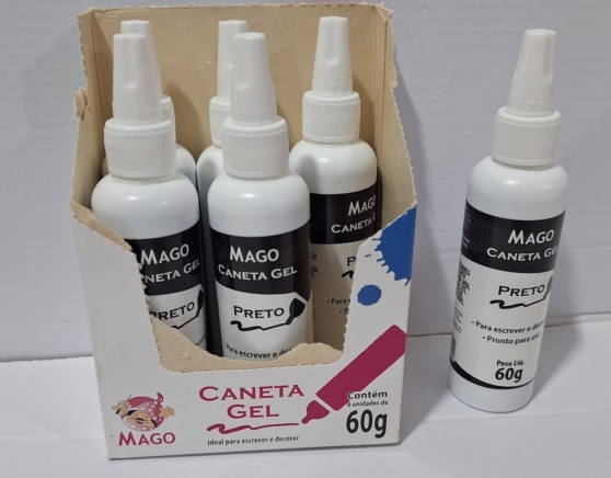 CANETA GEL PRETO  60GR UND